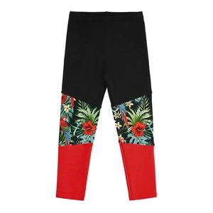 Legginsy Hibiskus i papugi MammaMia