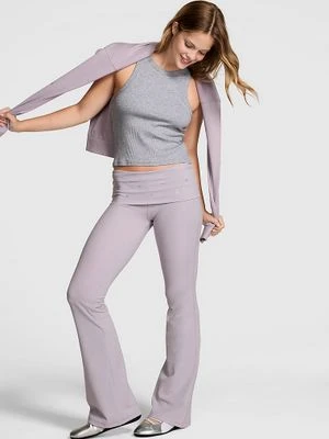 Legginsy Kick-Flare z Odwijanym Pasem Soft Modal Victoria's Secret