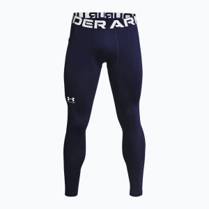Legginsy męskie Under Armour Ua Cg Armour Novelty Compression Leggings midnight navy / white Granatowy