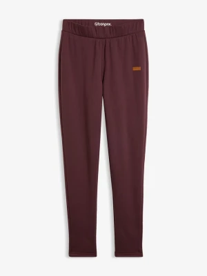 Legginsy na podszewce z polaru baranka BonPrix fioletowy