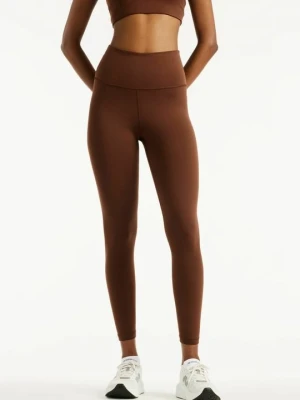Legginsy New Balance ciemnobrązowy