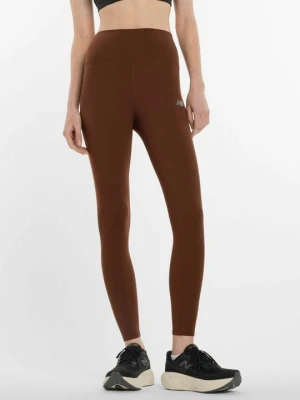 Legginsy New Balance ciemnobrązowy