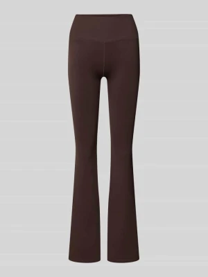 Legginsy o kroju flared fit z szerokim pasem aim'n