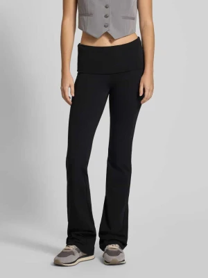 Legginsy o kroju skinny fit z poszerzaną nogawką i elastycznym pasem Review