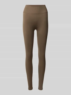 Legginsy o kroju skinny fit z szerokim elastycznym pasem model ‘India’ BORN LIVING YOGA