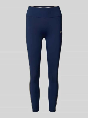 legginsy o kroju slim fit do sportu z technologią climacool Adidas Ciemnoniebieski