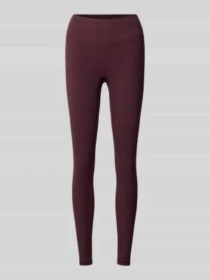 Legginsy o kroju slim fit z detal z logo model 'PURELUXE' Fabletics Bordowy