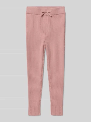 Legginsy o kroju slim fit z drobnym prążkowaniem Mayoral