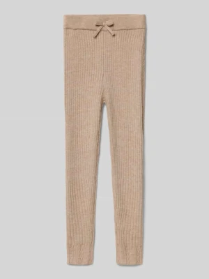 Legginsy o kroju slim fit z drobnym prążkowaniem Mayoral