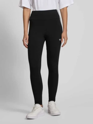 Legginsy o kroju super skinny fit z wyhaftowanym logo adidas Originals