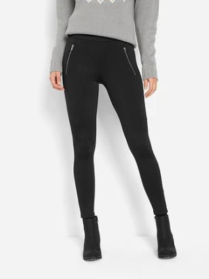 Legginsy ocieplane BonPrix czarny