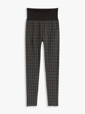 Legginsy ocieplane z miękką spodnią stroną BonPrix czarny