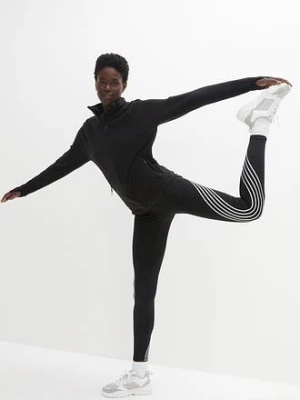 Legginsy ocieplane z odblaskowymi elementami, dł. przed kostkę bonprix