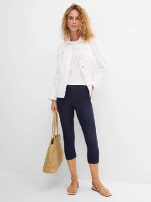 Legginsy rybaczki w optyce dżinsowych bonprix