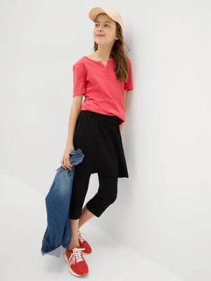 Legginsy rybaczki z doszytą spódniczką bonprix