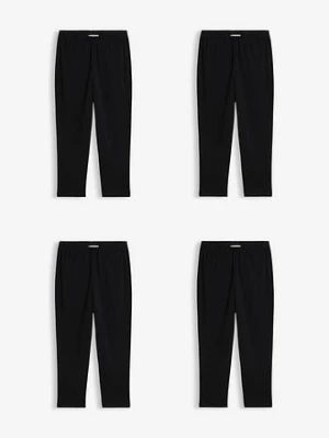 Legginsy rybaczki z elastycznej mieszanki bawełny (4 szt.) bonprix