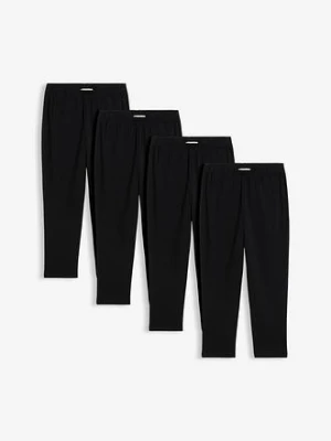 Legginsy rybaczki z elastycznej mieszanki bawełny (4 szt.) bonprix