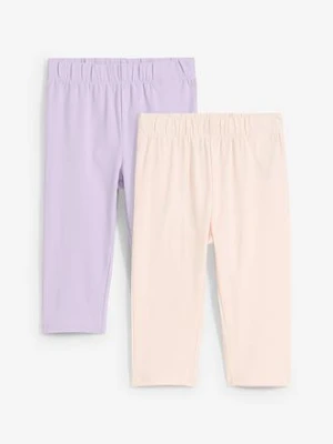 Legginsy rybaczki z elastycznej mieszanki bawełny organicznej (2 pary) bonprix