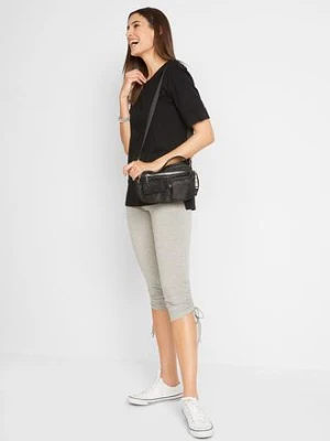 Legginsy rybaczki z marszczeniem (2 pary) bonprix