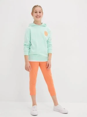 Legginsy rybaczki z materiału z bawełną organiczną (2-pak) bonprix