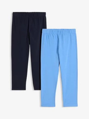Legginsy rybaczki z materiału z bawełną organiczną (2 szt.) bonprix