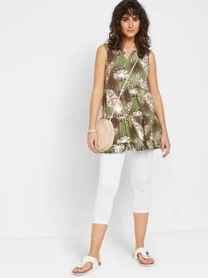 Legginsy rybaczki z wygodną talią bonprix