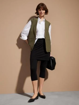 Legginsy rybaczki ze spódniczką bonprix