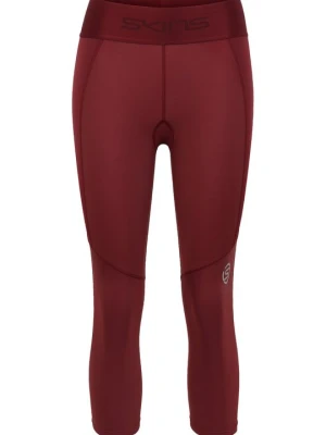 Legginsy Skins bordowy