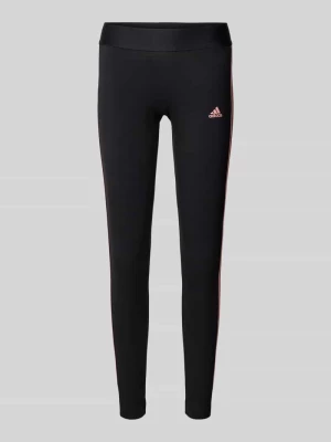 Legginsy sportowe o kroju tight fit z nadrukiem z logo ADIDAS SPORTSWEAR