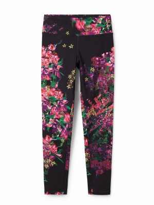 Legginsy sportowe w kwiaty Desigual