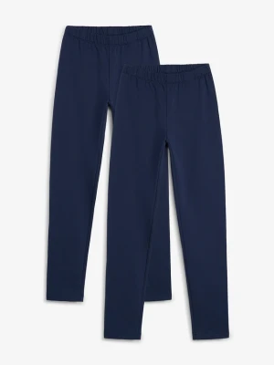 Legginsy termiczne (2 szt.) BonPrix niebieski