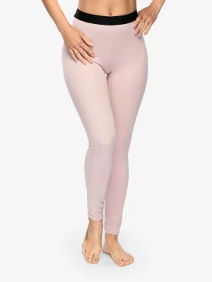 Legginsy termiczne damskie Columbia Midweight Stretch Tight - dusty pink