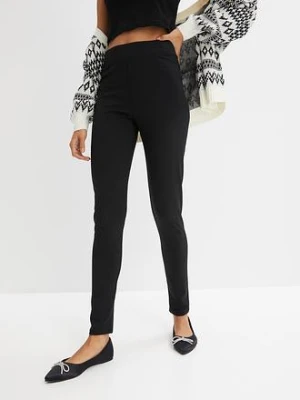 Legginsy termiczne high waist, z szerokim, wygodnym paskiem bonprix