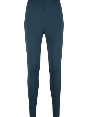 Legginsy termiczne z wygodnym paskiem BonPrix niebieski