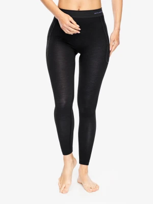 Legginsy termoaktywne damskie Brubeck Active Wool Pants - black