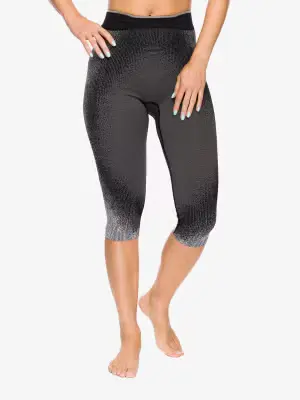 Legginsy termoaktywne damskie Odlo Performance Warm Blackcomb BL Bottom 3/4 - black