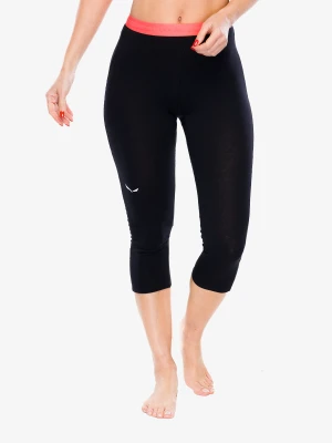 Legginsy termoaktywne damskie Salewa Cristallo Warm Amr 3/4 Tight - black out