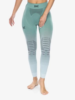 Legginsy termoaktywne damskie X-Bionic Invent Fx Pants - green/grey/optical white