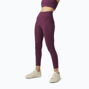 Legginsy treningowe damskie Girlfriend Collective Pocket plum