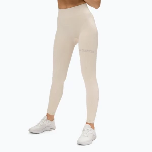 Legginsy treningowe damskie Gym Glamour Push Up cream