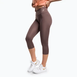 Legginsy treningowe damskie Gymshark Training 7/8 penny brown