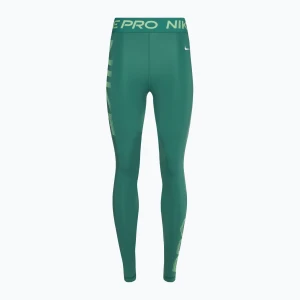 Legginsy treningowe damskie Nike Pro Dri-FIT Mid-Rise 7 / 8 Graphic bicoastal / vapour green / white