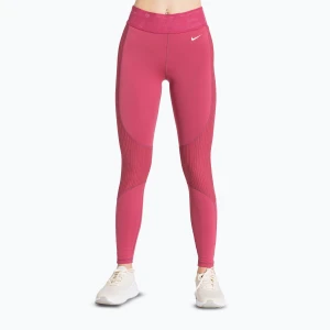 Legginsy treningowe damskie Nike Pro High-Waisted sweet beet/white