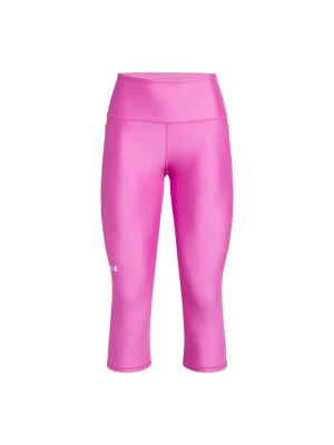 Legginsy treningowe damskie Under Armour Tech Hi Capri - różowe