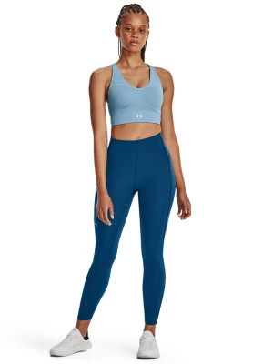 Legginsy treningowe damskie Under Armour UA Rush Vent Ankle Legging - granatowe