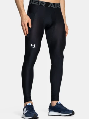 Legginsy treningowe męskie czarne Under Armour HeatGear Armour