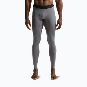 Legginsy treningowe męskie Nike Pro Dri-Fit Tight Fitness smoke grey / black