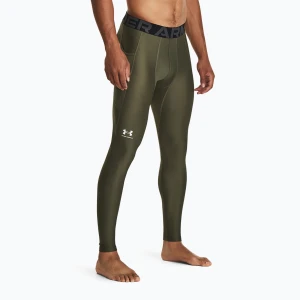 Legginsy treningowe męskie Under Armour HeatGear marine od green / white