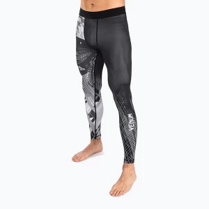 Legginsy treningowe męskie Venum Gorilla Jungle Spats black/white