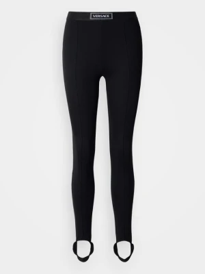 Legginsy typu pończochy Versace czarny